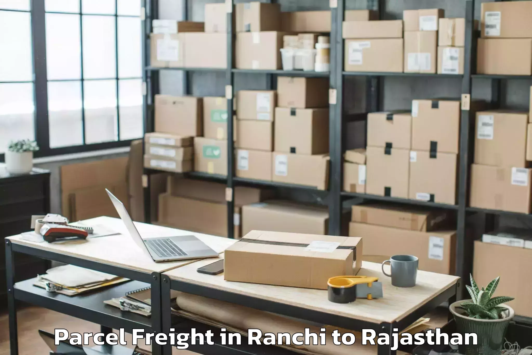 Hassle-Free Ranchi to Jhalawar Parcel Freight